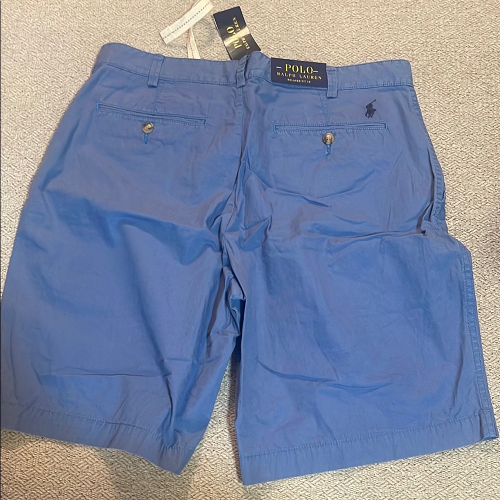 Polo by Ralph Lauren Blue Flat Front Shorts
